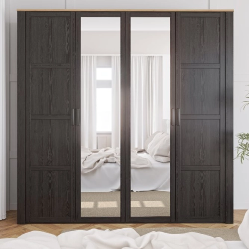 Szafa ubraniowa 216 cm Dąb Riviera / Dąb Cabezone